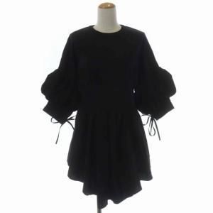 22AW タイプライター レイヤーライクPULLOVER チュニック 七分袖 38 ブラック