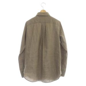 MADISONBLUE リネン シルク混 シャツ 長袖 01 ブラウン