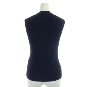 ANAYI 20SSノースリ プルオーバーニット カットソー 38 紺 ネイビー