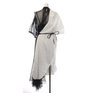 sacai 20-05028 SHEAR DOCKING SHIRT ワンピース 2 黒 白