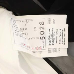 sacai 20-05028 SHEAR DOCKING SHIRT ワンピース 2 黒 白