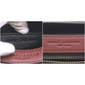 MARC JACOBS スナップショット ショルダーバッグ レザー バイカラー  ブラック  ブラウン M0012007