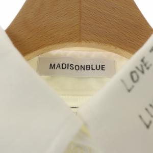 MADISONBLUE MESSAGE BD シャツ ボタンダウン 長袖 胸ポケット 01 ホワイト
