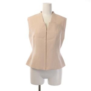 CELFORD 22SS セットアップ ビスチェジレ ノースリーブ ジップアップ プリーツ フレア 36 ライトピンク