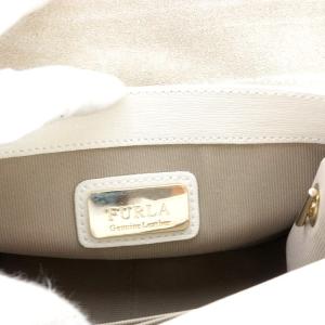 FURLA メトロポリス ショルダーバッグ スタッズ レザー 白 ホワイト