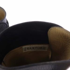 SARTORE SR3400 PARMA 432 ロングブーツ シングルベルト レザー 35 1/2 ブラック