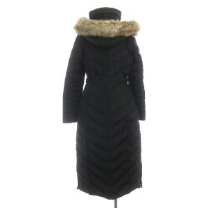 MICHAEL Michael Kors ダウンコート ジップアップ  スタンドカラー フード ファー付き MKワンポイント XS ブラック