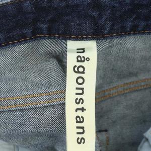 nagonstans デニムパンツ ジーンズ テーパードパンツ ハイライズ 34 インディゴ