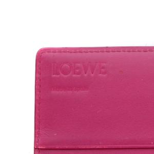 LOEWE アナグラム 長財布 二つ折り レザー ピンク OH