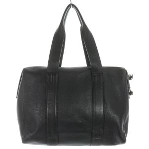 Theory トートバッグ ハンドバッグ レザー ロゴ ブラック