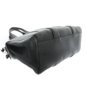 Theory トートバッグ ハンドバッグ レザー ロゴ ブラック