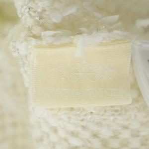 GRACE CONTINENTAL 22SS ツイーディーVニットカーディガン 長袖 36 アイボリー