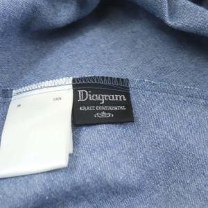 Diagram GRACE CONTINENTAL デニムノースリーブワンピース フレア ロング カシュクール Vネック ラップ 36 インディゴブルー