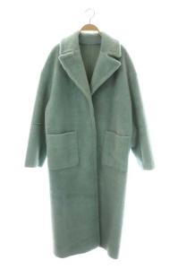 Ameri VINTAGE BLANKET LIKE FAKE MOUTON COAT チェスターコート アウター ロング リバーシブル スナップボタン
