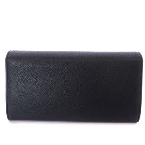 CHANEL 16番台 二つ折り長財布 キャビアスキン ココマーク 黒