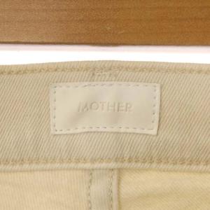 MOTHER INSIDER CROP STEP FRAY デニムパンツ カットオフ フレア 25 オフホワイト