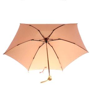 CELINE 傘 折り畳み 雨傘 マカダム バイカラー ベージュ ピンク