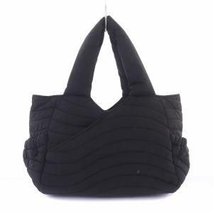 BORDERS at BALCONY ハンドバッグ active day today キルティング ワッペン 黒 ブラック