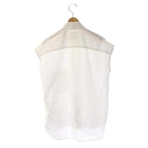 MADISONBLUE SLEEVELESS JBRADLEY SHIRT ノースリーブシャツ ドロップショルダー ホワイト