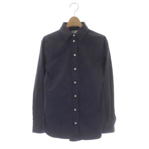 MADAME WASH OUT SHIRT シャツ コットン 長袖 染色加工 00 ネイビー