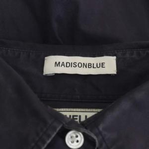 MADISONBLUE MADAME WASH OUT SHIRT シャツ コットン 長袖 染色加工 00 ネイビー