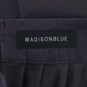 MADISONBLUE ロングスカート ウォッシュフレア タック 00 紺 ネイビー
