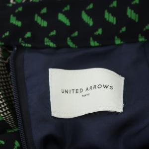 UNITED ARROWS マルチプリントスカート フレア ロング 40 マルチカラー