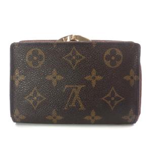 LOUIS VUITTON モノグラム ポルトフォイユ ヴィエノワ がま口 財布 二つ折り ブラウン M61674