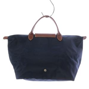 Longchamp ル・プリアージュ パリ限定 トートバッグ ハンドバッグ エッフェル塔 ナイロン ネイビー