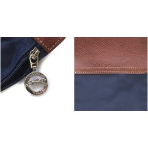 Longchamp ル・プリアージュ パリ限定 トートバッグ ハンドバッグ エッフェル塔 ナイロン ネイビー