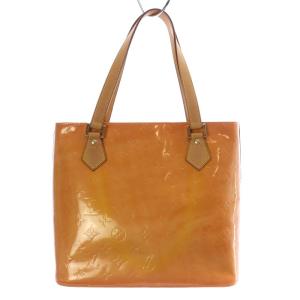 LOUIS VUITTON M91121 ヴェルニ ヒューストン トートバッグ パテントレザー オレンジ