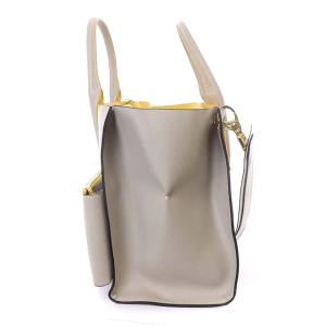 russet トートバッグ ハンドバッグ ショルダーバッグ 2WAY グレー イエロー