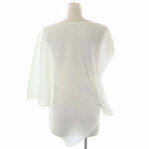 PLEATS PLEASE ISSEY MIYAKE イッセイミヤケ プリーツ 変形 ブラウス プルオーバー フレンチスリーブ 七分袖 03 白
