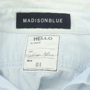 MADISONBLUE HAMPTON CHAMBRAY SHIRT シャンブレーシャツ 長袖 コットン S ライトブルー 水色