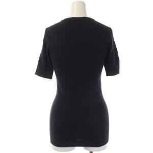 Drawer コットン ハリヌキ ショートスリーブ トップス カットソー クルーネック 半袖 濃紺 ダークネイビー