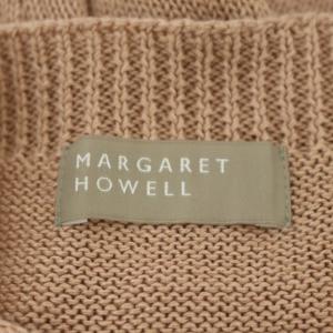 MARGARET HOWELL 21SSリネン混ニット セーター サマー 七分袖 2 ピンクベージュ