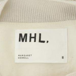 MHL. 21SS FINE SLUB COTTON LINEN ニット セーター サマー 半袖 2 ライトグレージュ