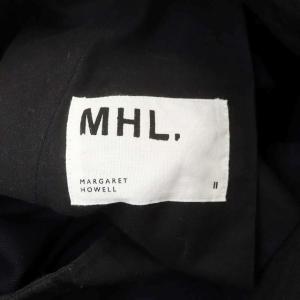 MHL. COTTON WOOL DRILL ワイドパンツ ジッパーフライ 2 ネイビー