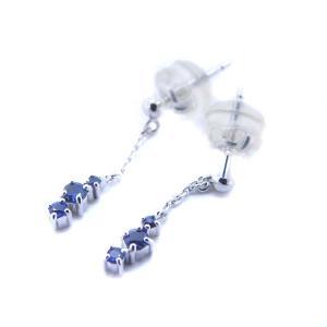 VENDOME AOYAMA ピアス ストーン K18 ホワイトゴールド