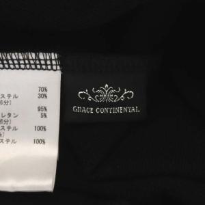GRACE CONTINENTAL 22SS カットワークパーカー 長袖 フード ジップアップ 36 ブラック