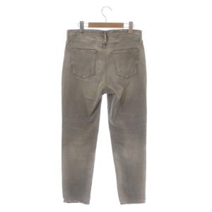 upper hights THE LADY ボーイフレンドデニム ジーンズ テーパード ダメージ加工 アンクル丈 25 グレージュ13G279