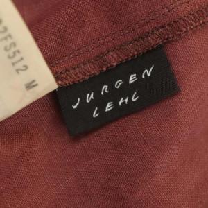 JURGEN LEHL リネン ロングラップスカート フレア M エンジ