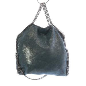 STELLA McCARTNEY 234387 W8176 ファラベラ ハンドバッグ 2way チェーン フェイクスエード ブルー 