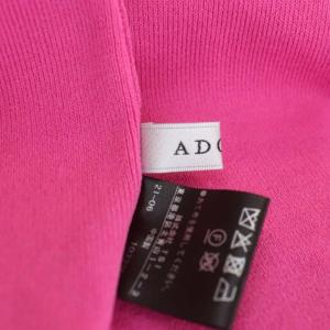 ADORE 21AW ドライドライストレッチニット 長袖 バルーンスリーブ 38 ピンク