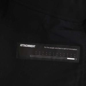 ATTACHMENT 20SS ダブルフェイスバイカーストレッチイージー テーパードパンツ スリム 1 ブラック