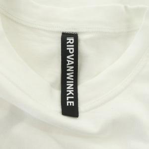 RIPVANWINKLE 21SS サイドポケット Tシャツ 半袖 クルーネック 3 白 ホワイト