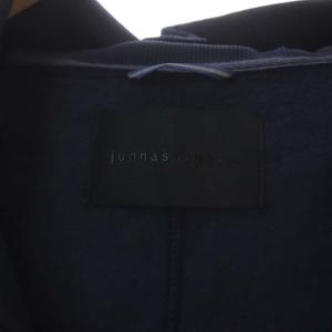 junhashimoto 21AW CU04 HIGH NECK ZIP PARKA 長袖 ジップアップ フード 裏起毛 2 ネイビー