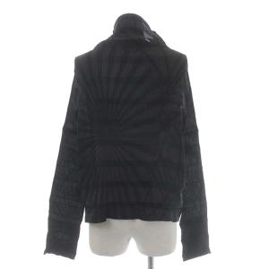 ISSEY MIYAKE FETE プリーツカーディガン 長袖  02 チャコールグレー ブラック