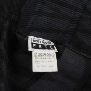 ISSEY MIYAKE FETE プリーツカーディガン 長袖  02 チャコールグレー ブラック