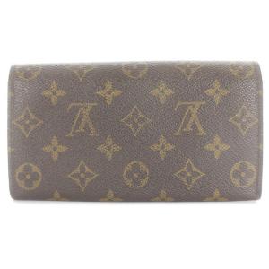 LOUIS VUITTON ポシェット ポルト モネ クレディ モノグラム 長財布 二つ折り ブラウン M61725